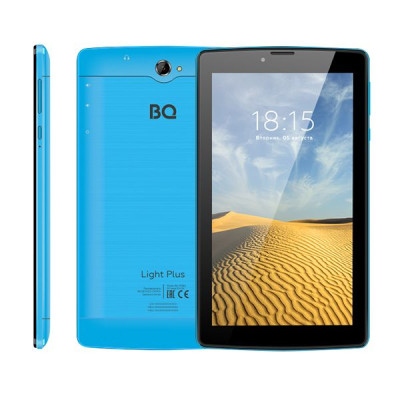 Планшет BQ-7038G Light Plus (7" IPS 1024*600, 3G, 4х1.3 GHZ, 2GB+16GB, 2400mAh, Andr.9) blu