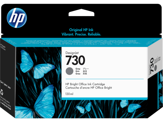 Струйный картридж HP P2V66A 730 для HP DesignJet, 130 мл, серый