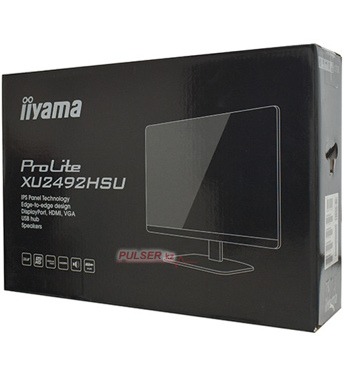 LCD 23.8" Iiyama ProLite XU2492HSU-B1, 1920x1080 IPS (LED), 4ms, 250 cd/m2, 1000:1, D-Sub/HDMI/DP
