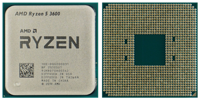 Процессор AMD Ryzen 5 3600 3,6Гц (4,2ГГц Turbo) AM4 7nm 6/12 L2 3Mb L3 32Mb 65W,  with cooler BOX