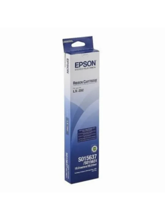 Черный риббон-картридж Epson RIBBON LX-350/LX300 EU, C13S015637