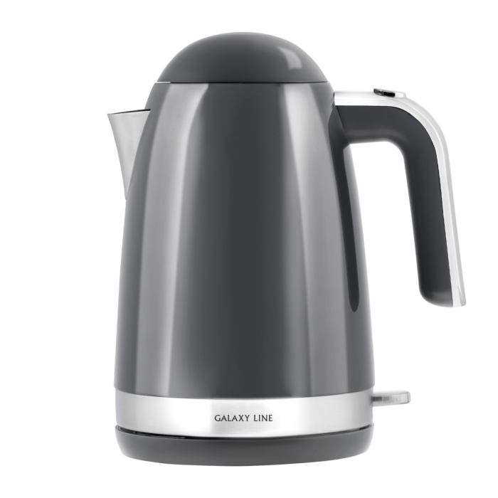 Чайник электрический с двойными стенками GALAXY LINE GL0332, 2200Вт, Объем 1,7л 220В/50Гц Графитовый