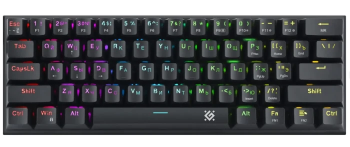 Клавиатура игровая механическая Defender Cairon GK-081 RU черный