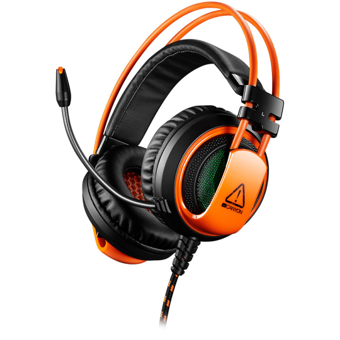 CANYON headset Corax GH-5A USB LED Black Orange