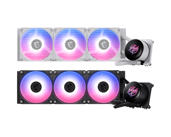 Водяное охлаждение для CPU MSI MPG CORELIQUID P13 360, 1700/1851/AM4/AM5, ARGB, Fan 3x120mm, Черный