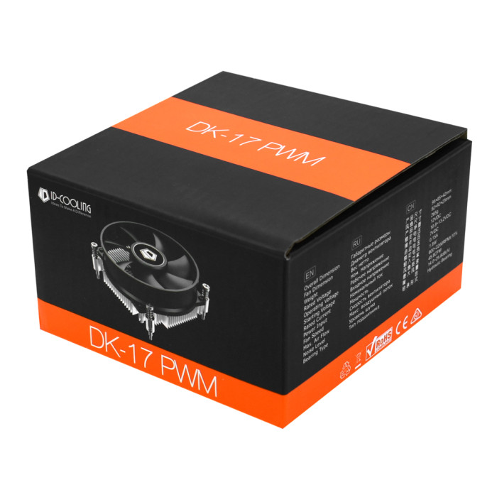 Cooler ID-Cooling, for S1700, DK-17 PWM, 65W, 9cm fan, 600-2200rpm, 45.8CFM, 4pin