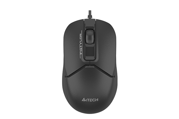 Мышь A4tech Fstyler FM12ST-BLACK, оптическая 1200DPI, 150 см, USB, TypeC адаптер