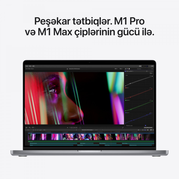 16-inch MacBook Pro: Apple M1 Pro chip with 10‑core CPU and 16‑core GPU, 1TB SSD - Space Grey, Model A2485