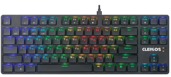 Клавиатура игровая механическая Defender Cleikos GK-135 RU,RGB черный