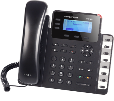 Grandstream GXP1630, Small-Medium Business HD IP Phone,3 line keys with dual-color LED,dual switched10/100/1000 Ethernet ports, HD (with power supply)