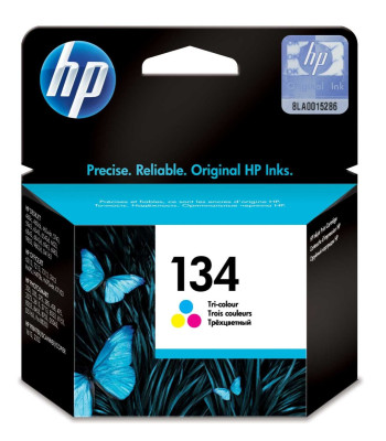 Картридж HP 134 Tri-Color Original Ink Cartridge для HP Deskjet 460 / 470 / 4163 / 5743 / 5943 / 6543 / 6623 / 6843 / 6983 / 6943 / 9803. HP OfficeJet 6213  / 6313 / 7213 / 7313 / 7413. HP OfficeJet K7103 / 100 mobile / 150 mobile . HP Photosmart 325 / 33