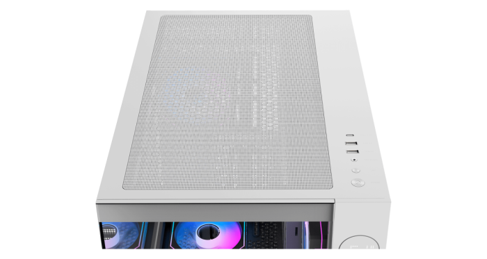 Корпус Ocypus Iota C70 WH ARGB ATX/mATX/mITX 2xUSB, Type-C, Белый, Iota-C70-WHD600XX-GL