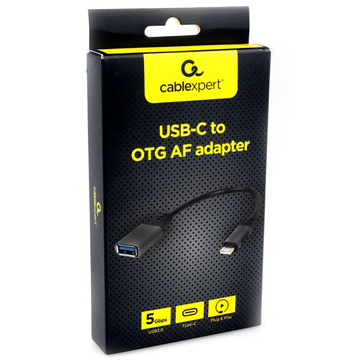 Converter USB Type-C 3.0 -> USB Af 3.0, Cablexpert A-USB3C-OTGAF-01, USB