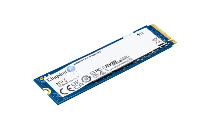 Твердотельный накопитель SSD 1000 Gb M.2 2280 Kingston SNV3S/1000G, PCIe NVMe Gen 4x4, W6000/R4000