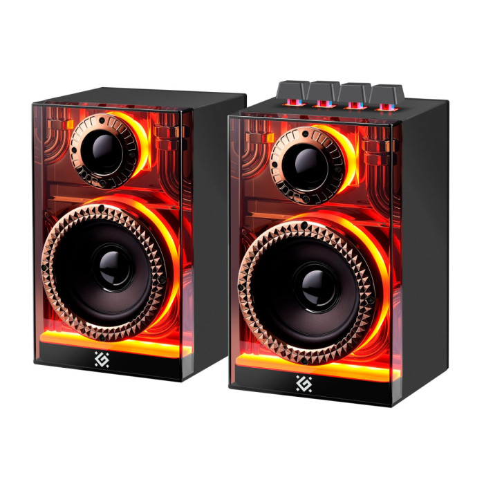 SPK active Defender Futuro (2.0), 10W*2, 20-20000 Hz,BT/USB/TF/AUX/2400мА black (65087)