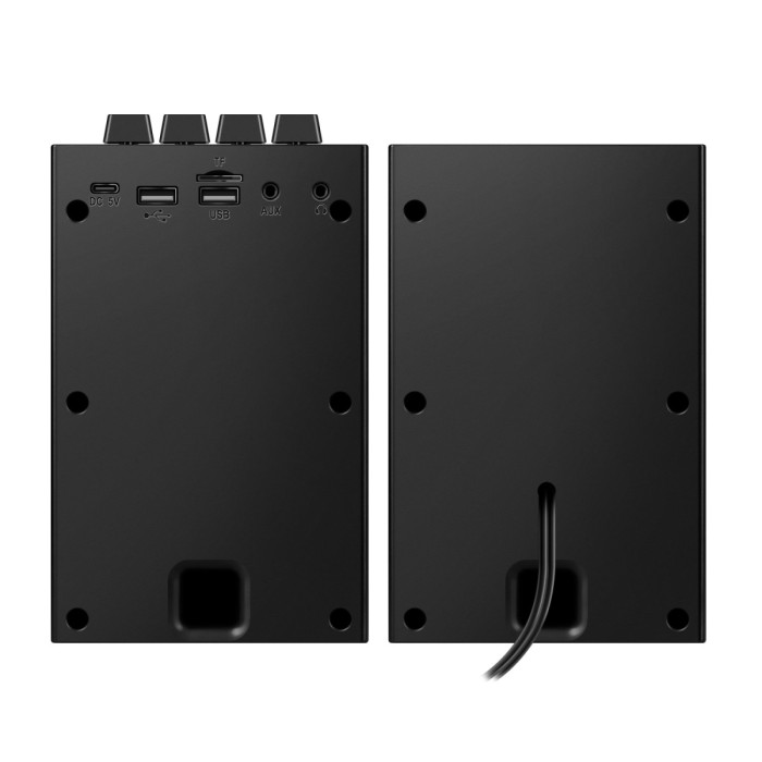 SPK active Defender Futuro (2.0), 10W*2, 20-20000 Hz,BT/USB/TF/AUX/2400мА black (65087)