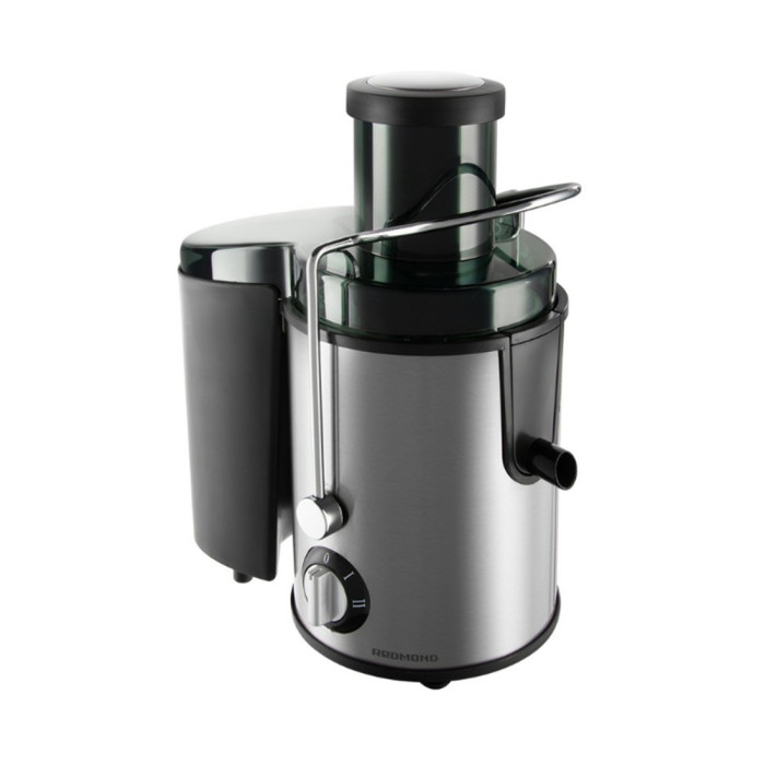 Соковыжималка центробежная, Redmond, RJ-M911, Мощность 860 Вт, 2 скорости, Скорость работы 20000 об/мин, Диаметр загрузочного отверстия 65 мм, Резервуар для сока 750 мл, Резервуар для жмыха 1500 мл