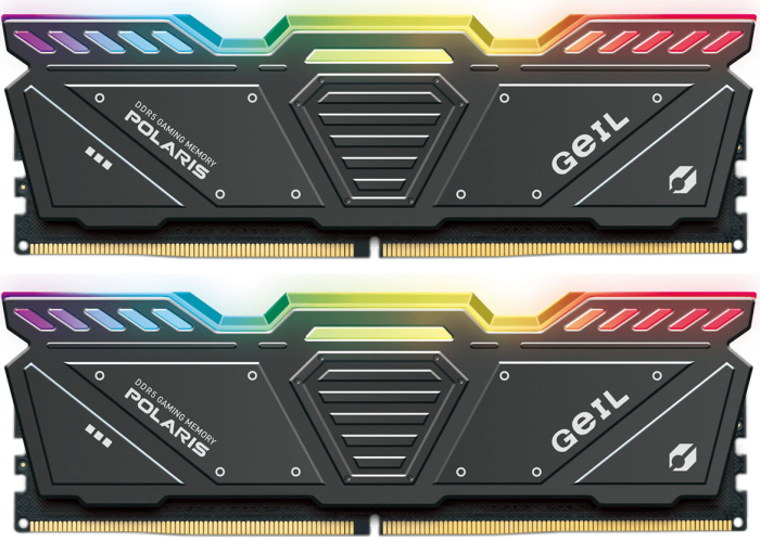 Оперативная память 32GB Kit (2x16GB)GEIL Polaris RGB 6000Mhz DDR5 PC5-44800 GOSG532GB6000C38BDC Gray