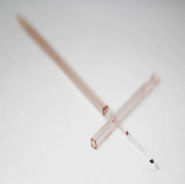 Disposable Plastic Straw - Cryolock Vitrification Device. Orange