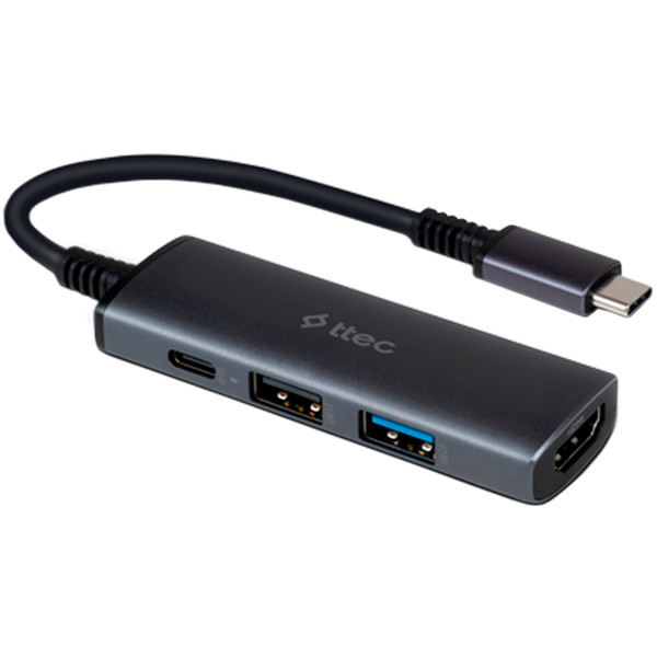 ttec Type-C - 4K HDMI + PD USB-C + USB-A 2.0 +USB-A 3.0 Converter