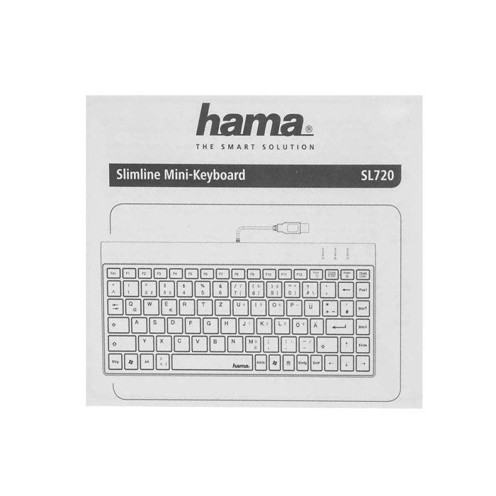 KeyBoard  USB, Hama SL720, R1050449, 88 keys, 1.4 cable,  Black