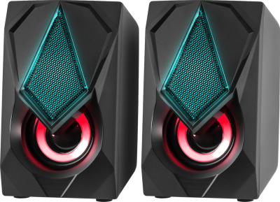Колонки стерео Defender Solar 1, 6Вт, подсветка, питание от USB