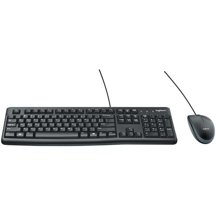 LOGITECH MK120 Corded Combo - BLACK - USB - RUS