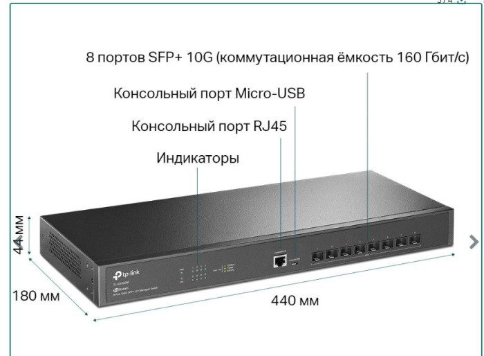 Коммутатор TP-Link SX3008F (SX3008F)
