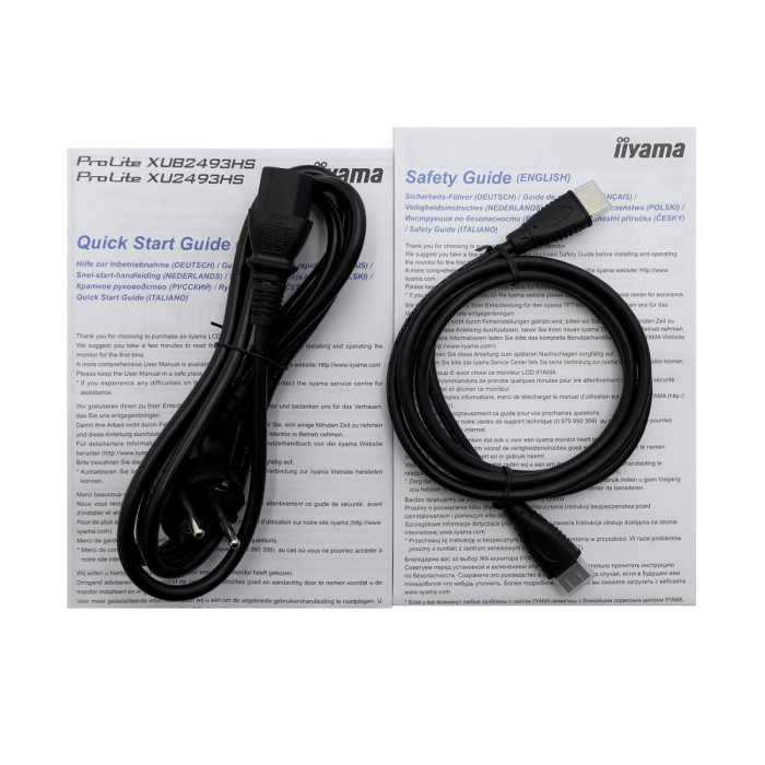 LCD 24" Iiyama ProLite XU2493HS-B5, 1920x1080 IPS(LED), 4ms, 250 cd/m2, 1000:1, HDMI/DP