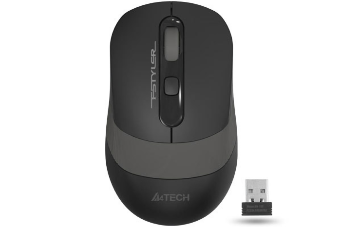 Мышь A4tech Fstyler FG10-GREY, оптическая 2000DPI, AA, беспроводная 2,4G