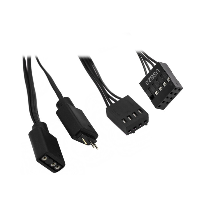 Cooler PCCooler, for S1700/1200/115x/AMD, RT500 Digital ARGB BK, 2200 rpm, 240W