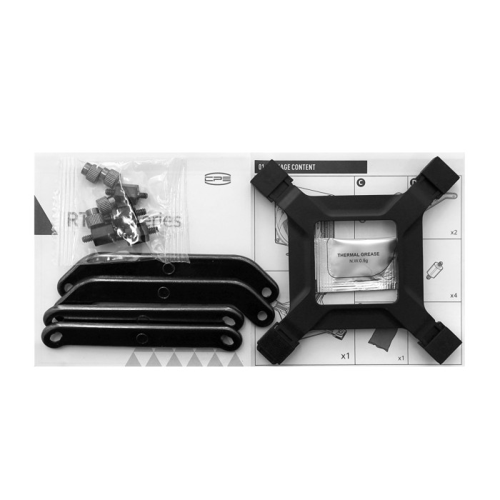 Cooler PCCooler, for S1700/1200/115x/AMD, RT500 Digital ARGB BK, 2200 rpm, 240W