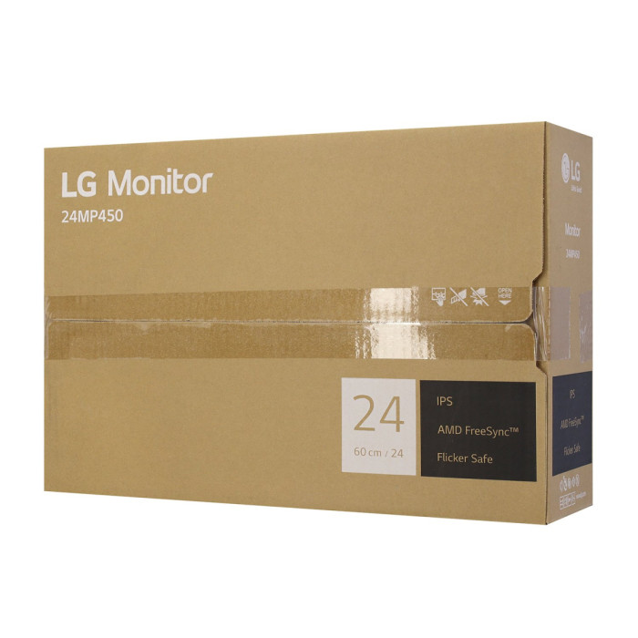 LCD 23.8" LG 24MP450-B, 1920x1080 IPS (LED), 5ms, 250cd/m2, 1000:1, D-Sub/HDMI/DP