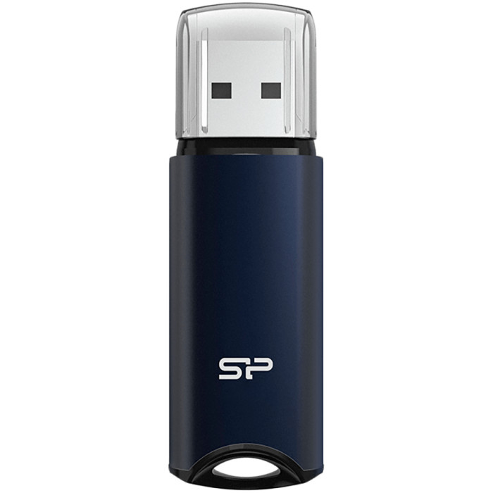 Silicon Power Marvel - M02 64GB Pendrive USB 3.2 Gen 1 Blue, Built-in straphole, Aluminum housing