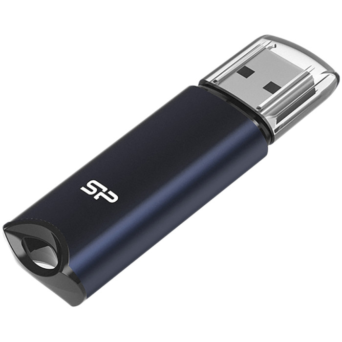 Silicon Power Marvel - M02 64GB Pendrive USB 3.2 Gen 1 Blue, Built-in straphole, Aluminum housing