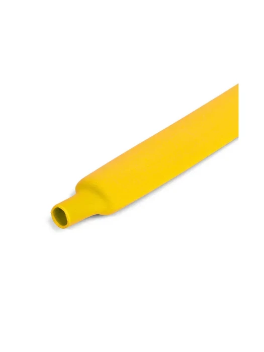 Трубка термоусаживаемая Deluxe 12/6 жёлтая (100 м в упаковке)