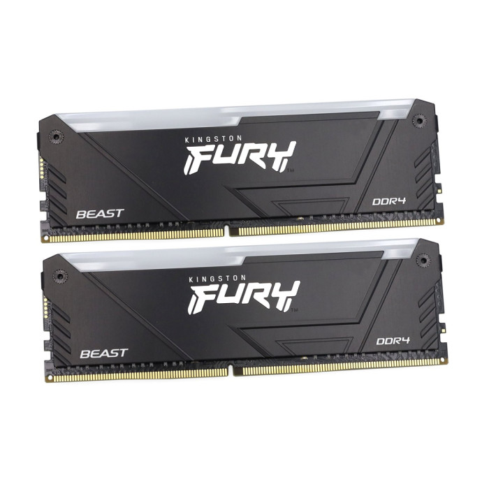 DIMM DDR4 32 GB kit <3200MHz> Kingston Fury Beast RGB, KF432C16BB12AK2/32, (2x16GB), CL16
