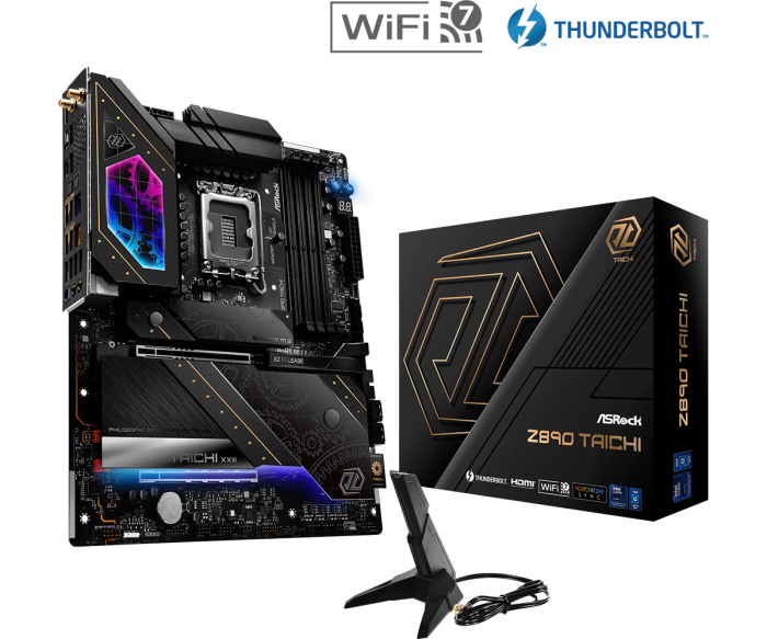 Материнская плата ASRock Z890 TAICHI LGA1851 4xDDR5 4xSATA 6xM.2 HDMI Type-C ATX