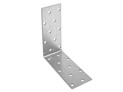 Уголок крепежный равносторонний 40х100х100 мм KUR белый цинк STARFIX