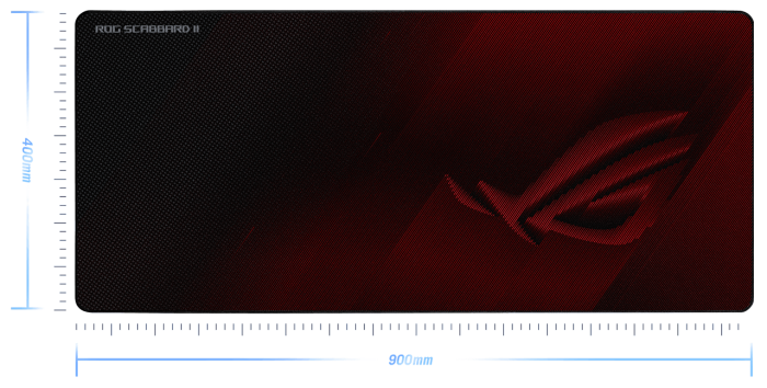 Коврик для мышки ASUS ROG Scabbard II, нанопокрытие, резиновая подошва, 900х400х3 мм