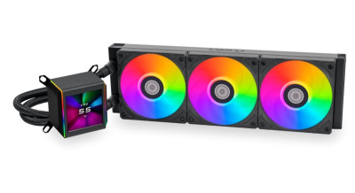 Водяное охлаждение для CPU Lian Li GA II LCD 360 ARGB 3x120mm Black G89.GA2ALCD36B.00