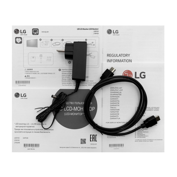LCD 23.8" LG 24MP500-B, 1920x1080 IPS (LED), 5ms, 200cd/m2, 1000:1, D-Sub/HDMI