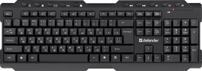 Клавиатура беспроводная Defender Element HB-195 USB (Черный), USB, ENG/RUS,стандарт