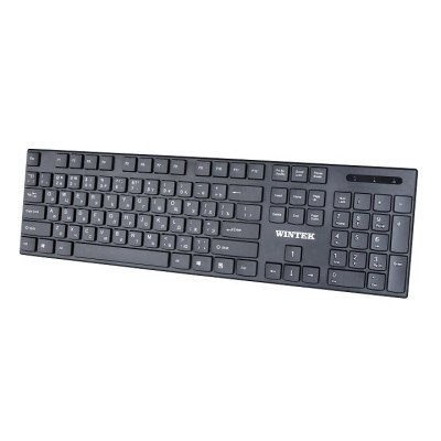 Клавиатура беспроводная Wintek WS-KB-8203, рус/англ/каз, чёрная