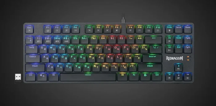 Клавиатура игровая механическая Redragon Anubis черный