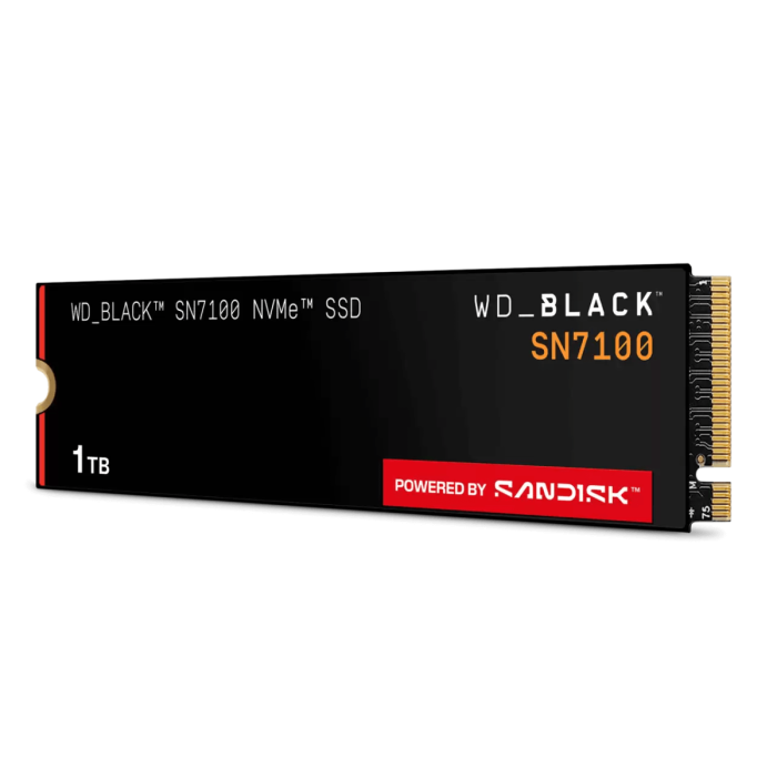 Твердотельный накопитель 1000GB SSD WD BLACK SN7100 M.2 2280 NVMe R7250/W6900 WDS100T4X0E