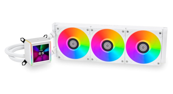 Водяное охлаждение для CPU Lian Li GA II LCD 360 ARGB 3x120mm White G89.GA2ALCD36W.00