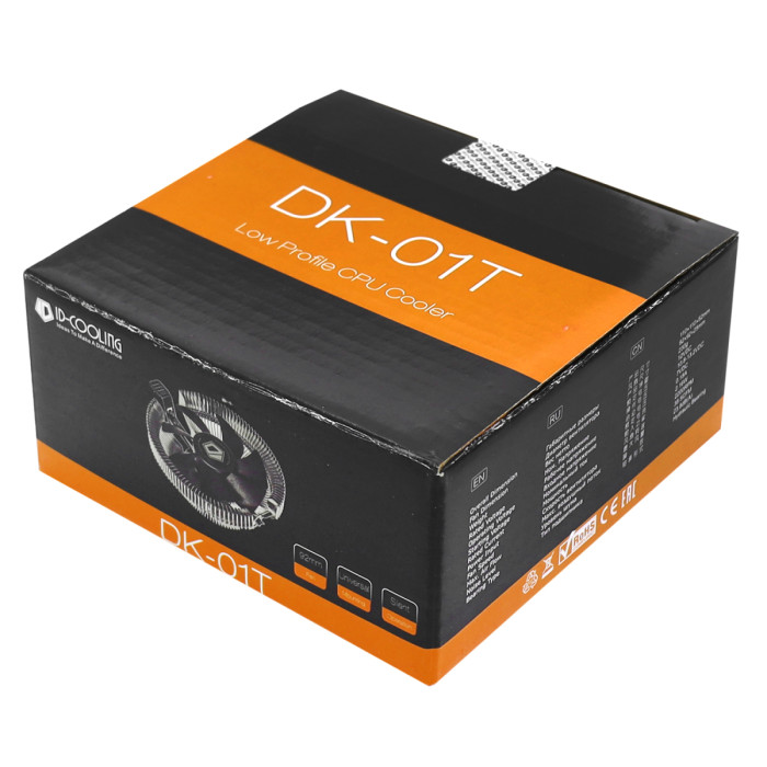 Cooler ID-Cooling, for S1700/1200/115x/AMD, DK-01T, 95W, 9cm fan, 2200rpm, 38.5CFM, 3pin