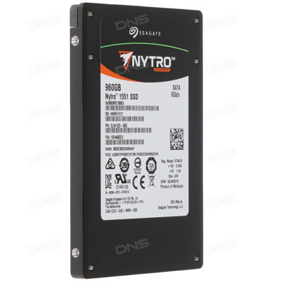 Твердотельный накопитель  960GB SSD Seagate Nytro 1551 2.5” SATA R/W 560/535MB/s XA960ME10063