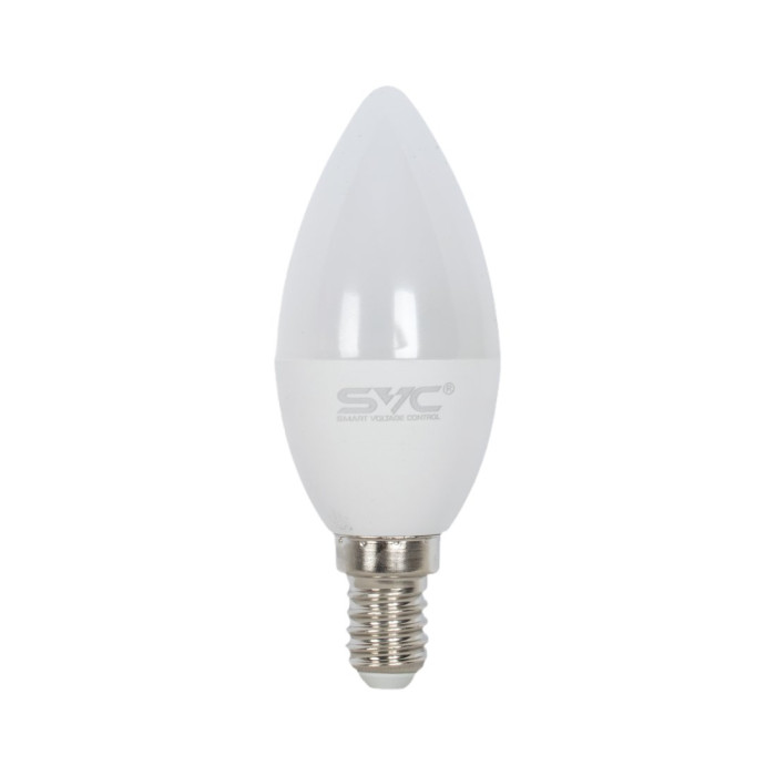 Лампа светодиодная SVC LED C35-7W-E14-4000K Свеча Нейтральный